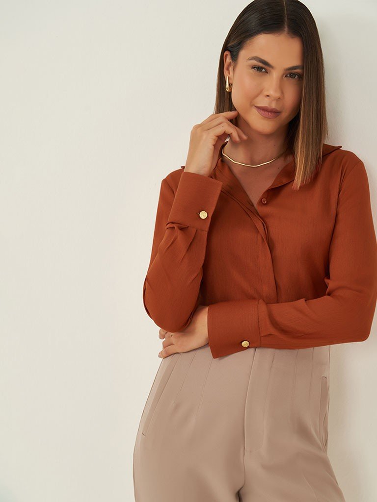 camisa nivea cropado