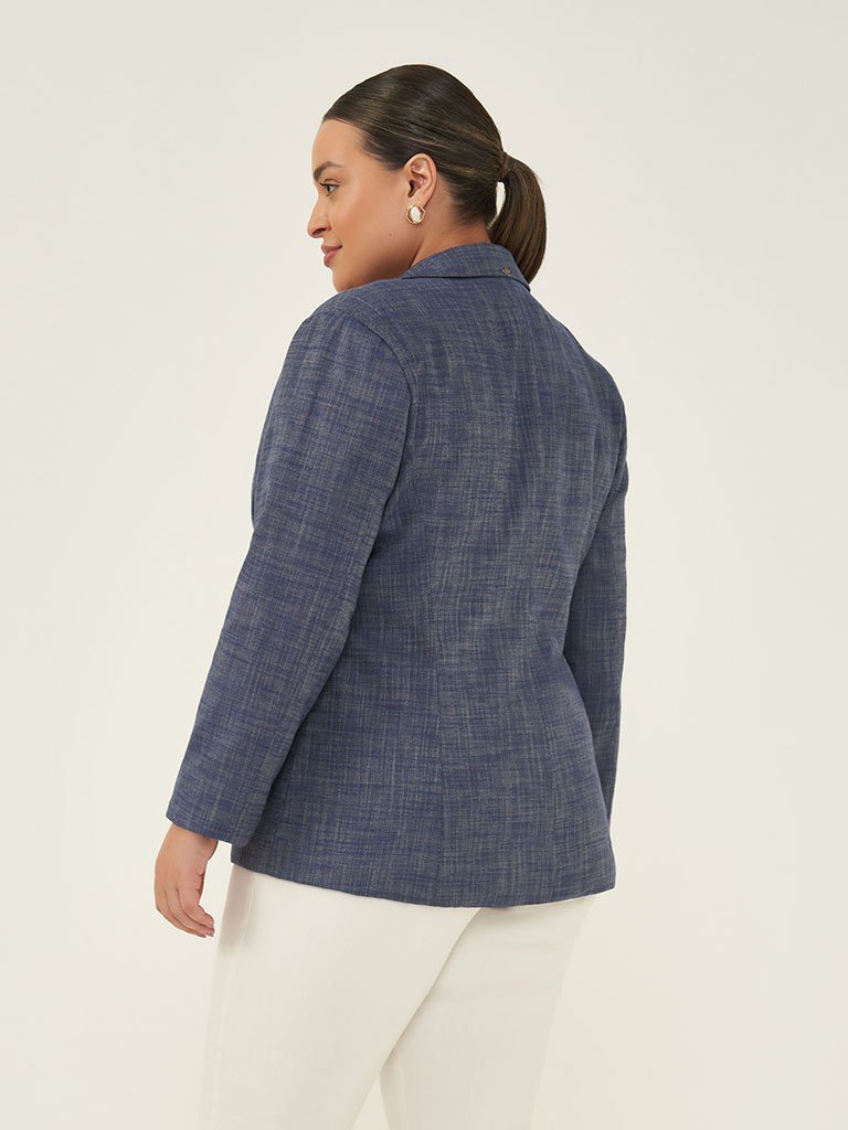 blazer nayla plus size costas cropado