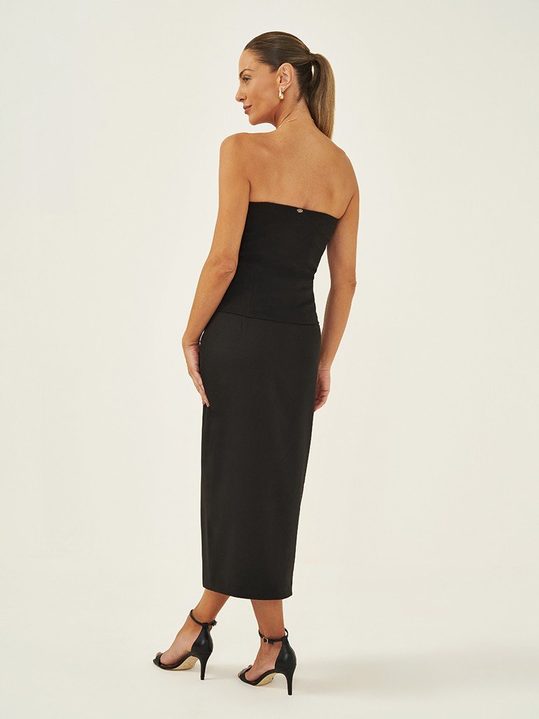 blusa rosi e saia rubia costas