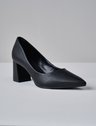Scarpin Salto Bloco Preto Marcia