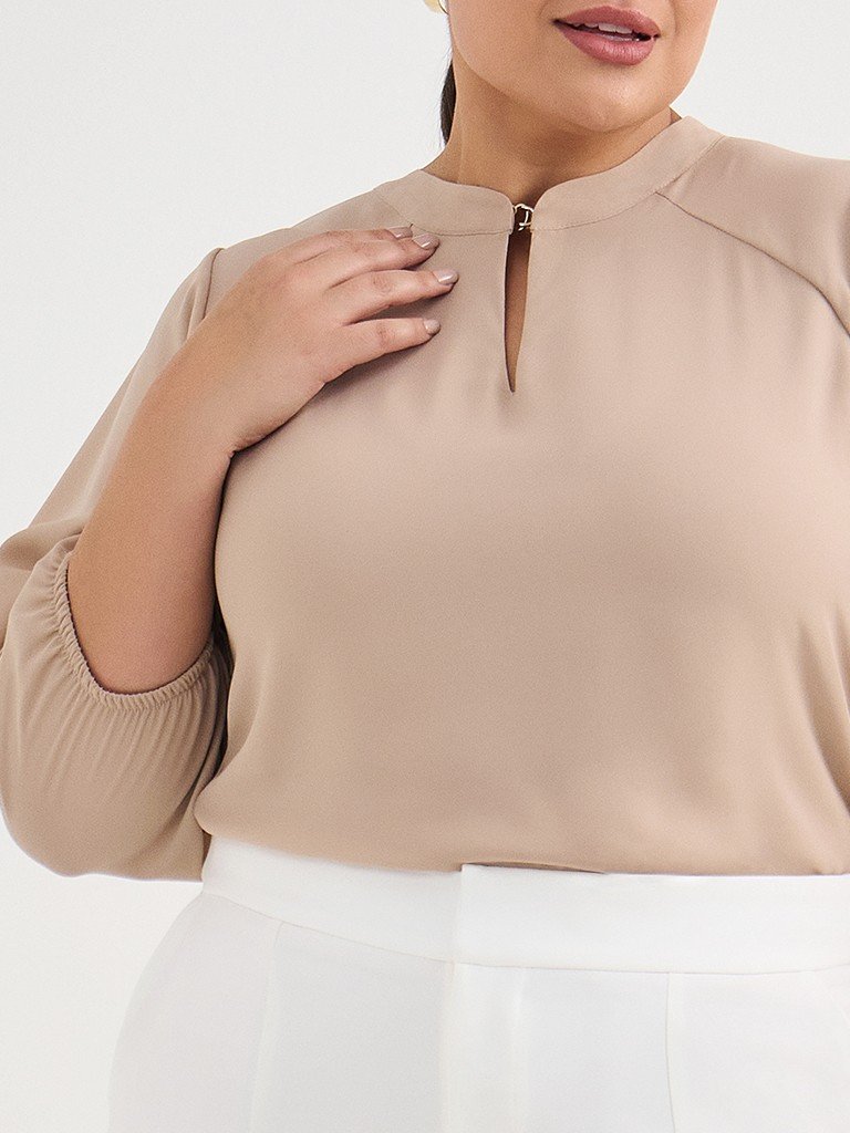 blusa andressa plus size detalhe