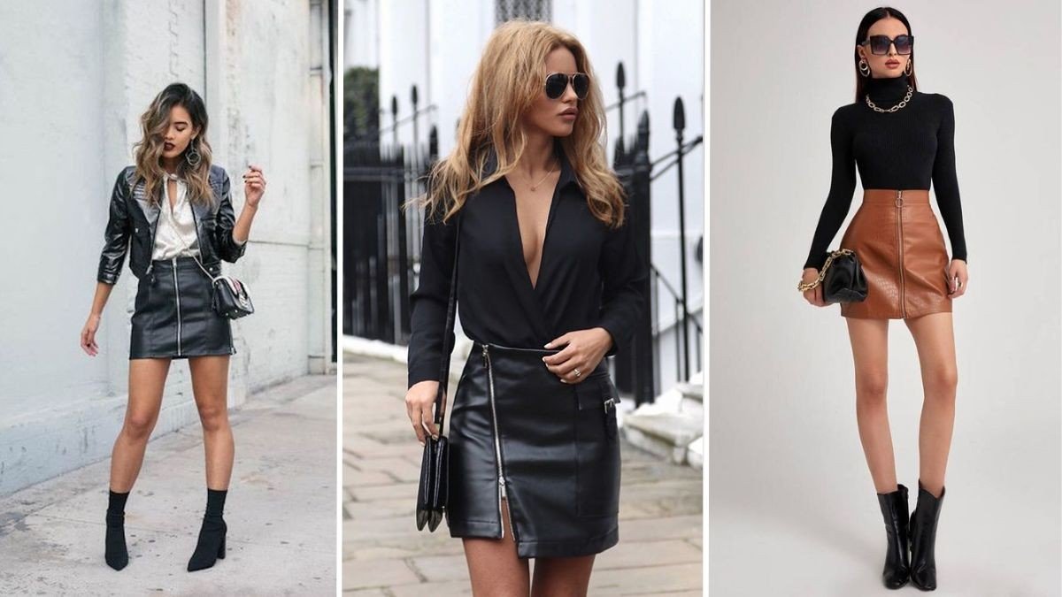 Look com saia de couro: Visuais incríveis para arrasar com estilo!
