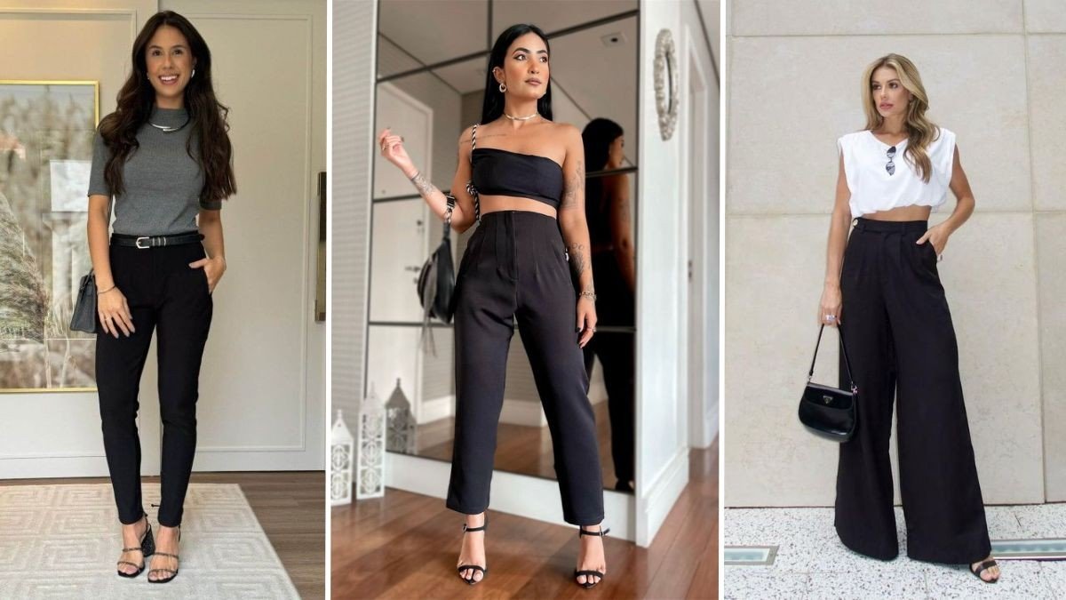 Looks com calça alfaiataria preta: Estilo e versatilidade para todas as ocasiões!