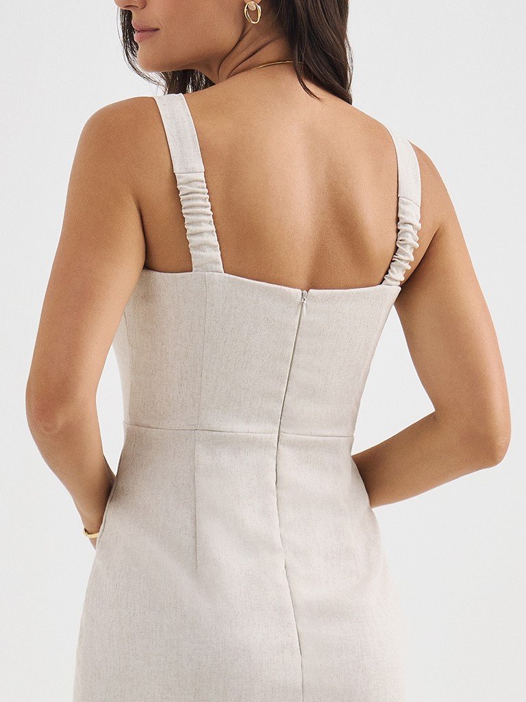 vestido berenice detalhe alcas costas