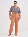 calca cleide plus size look