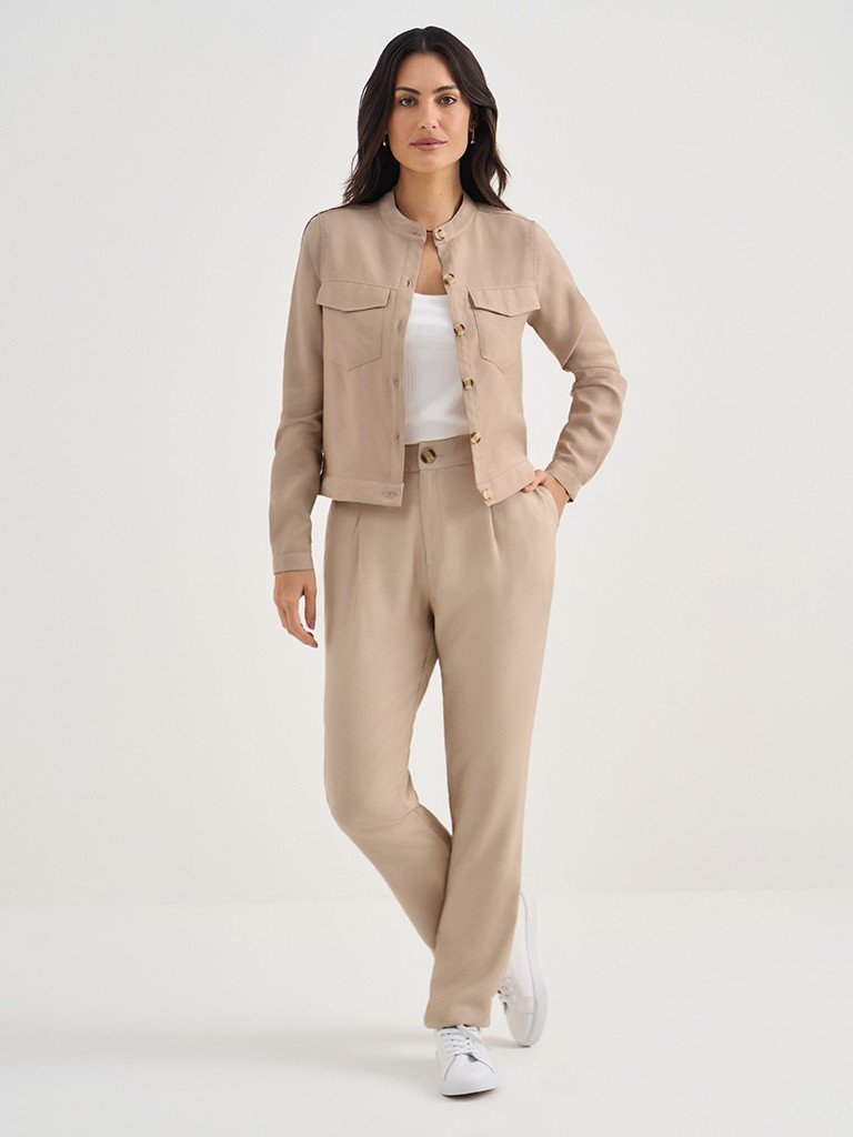 casaqueto daiany frente look inteiro