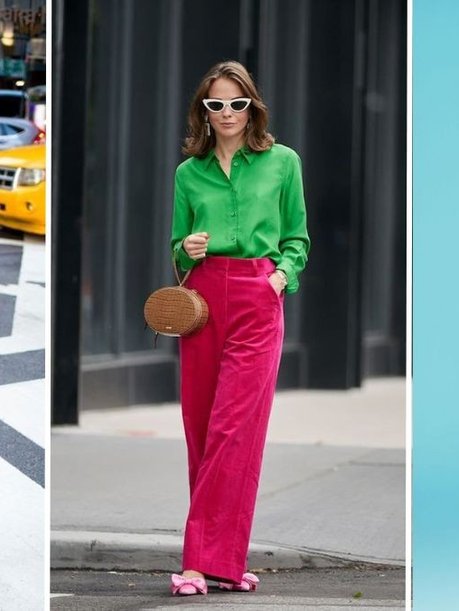 rosa combina com verde