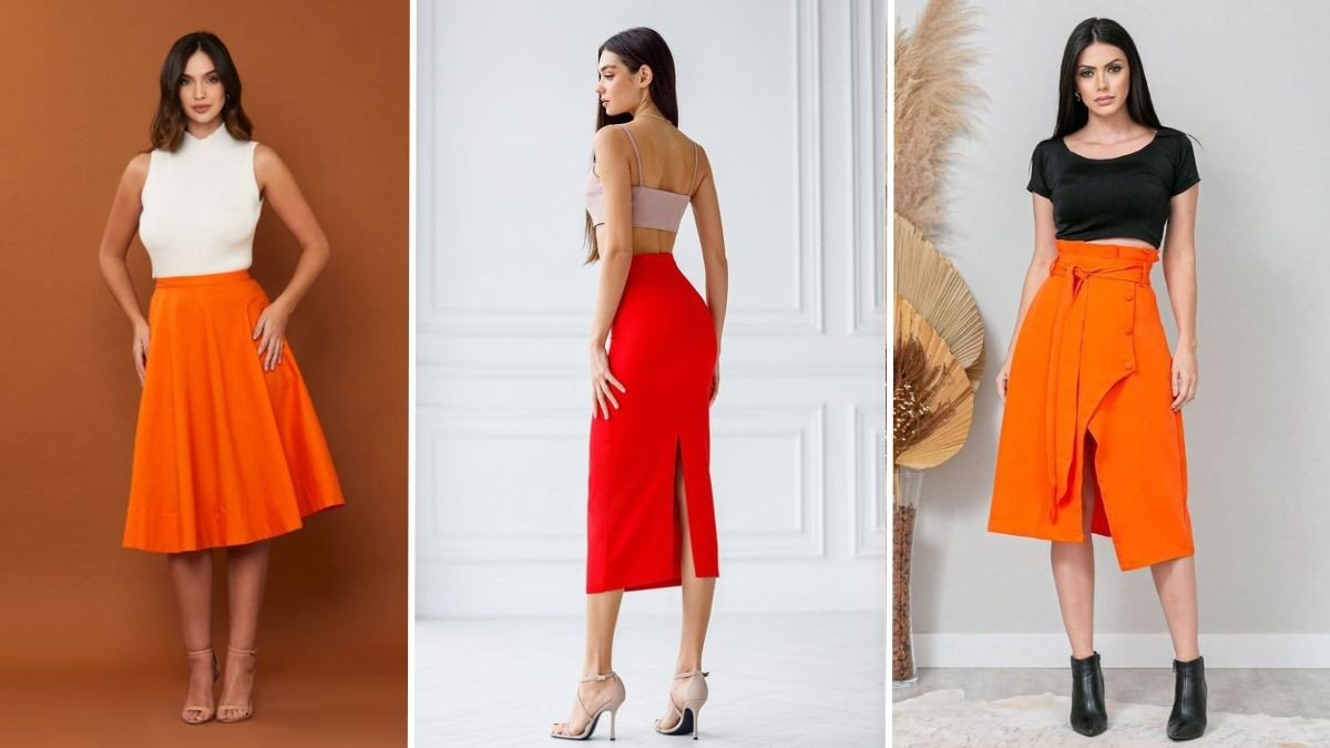 Saia laranja combina com que cor de blusa: Combinações que vão transformar o seu visual!