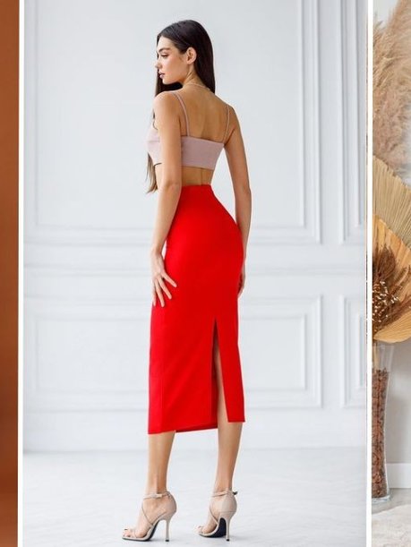 saia laranja combina com que cor de blusa