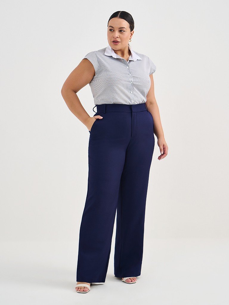 camisa kayele frente look plus size