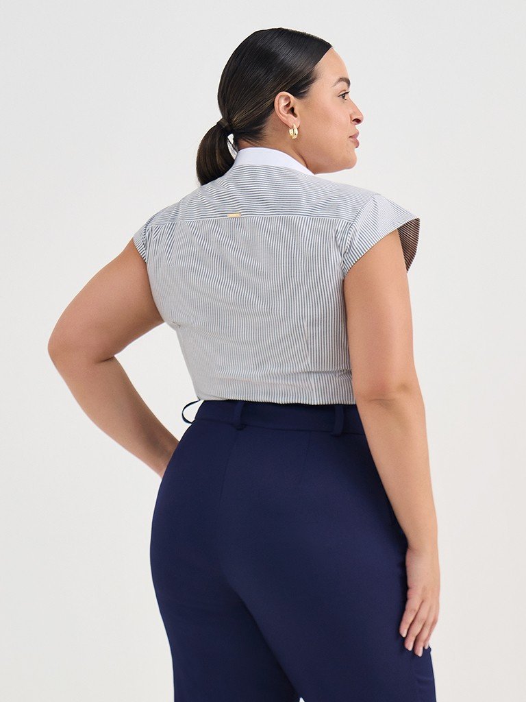 camisa kayele pala costas plus size