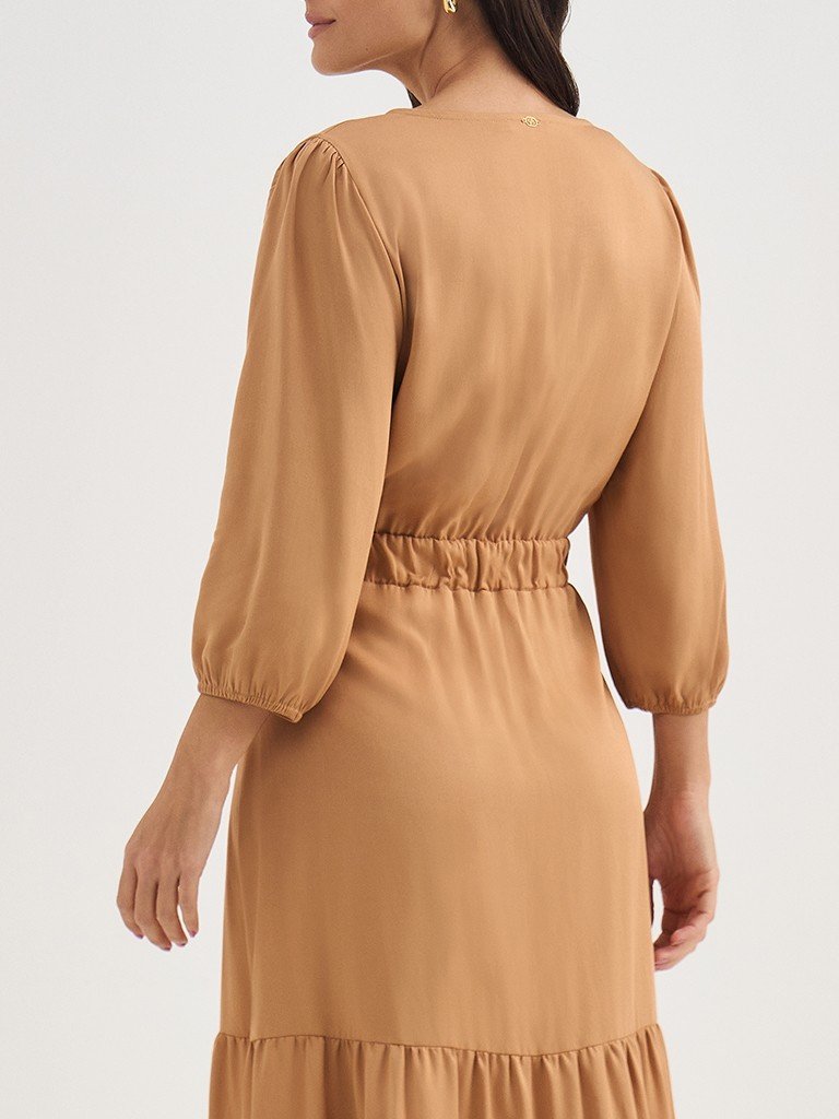 vestido emanuelli detalhe elasticos costas