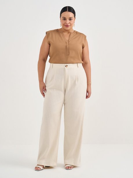calca elizandra plus size frente look