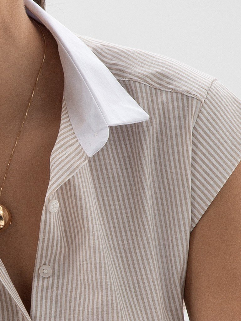 camisa gabriele detalhes tecido e gola