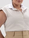 camisa gabriele plus size frente manga copinho
