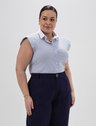camisa drica plus size detalhe