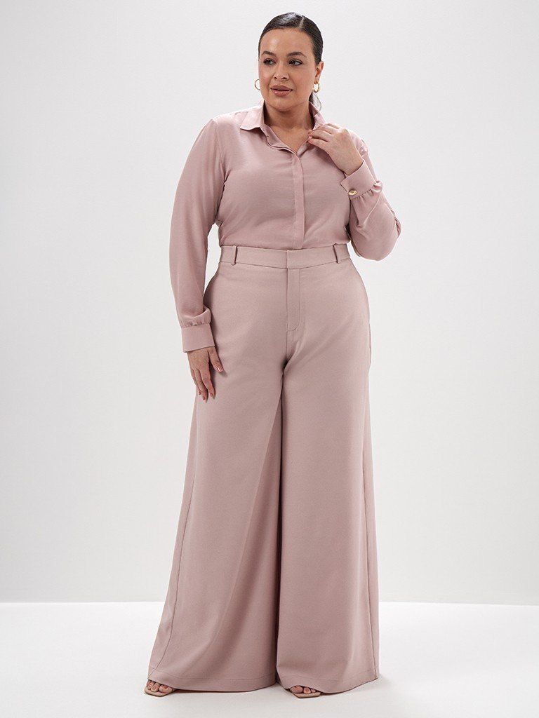 camisa ilmara frente look plus size