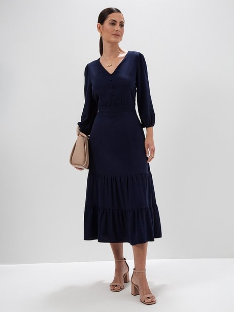 Vestido Longuete Marinho Joy