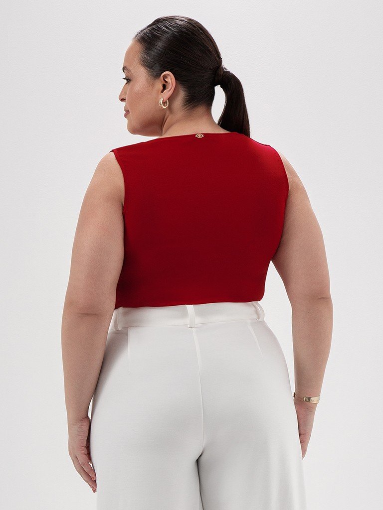 blusa michele plus costas detalhe