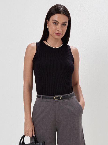 Regata Canelada Preta Nazaré