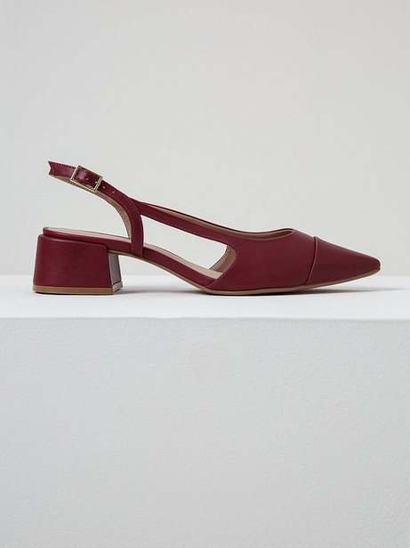Scarpin Slingback Bordô Marietta