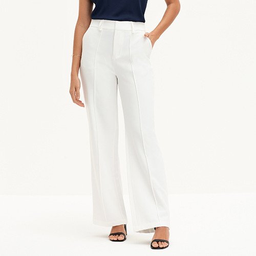 calca off white wide leg coralina pequeno