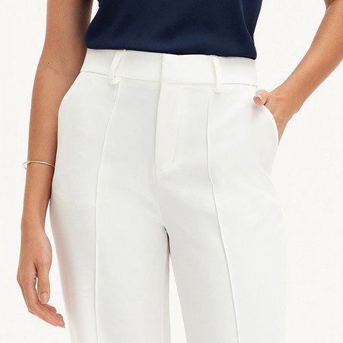 calca off white wide leg coralina pequen