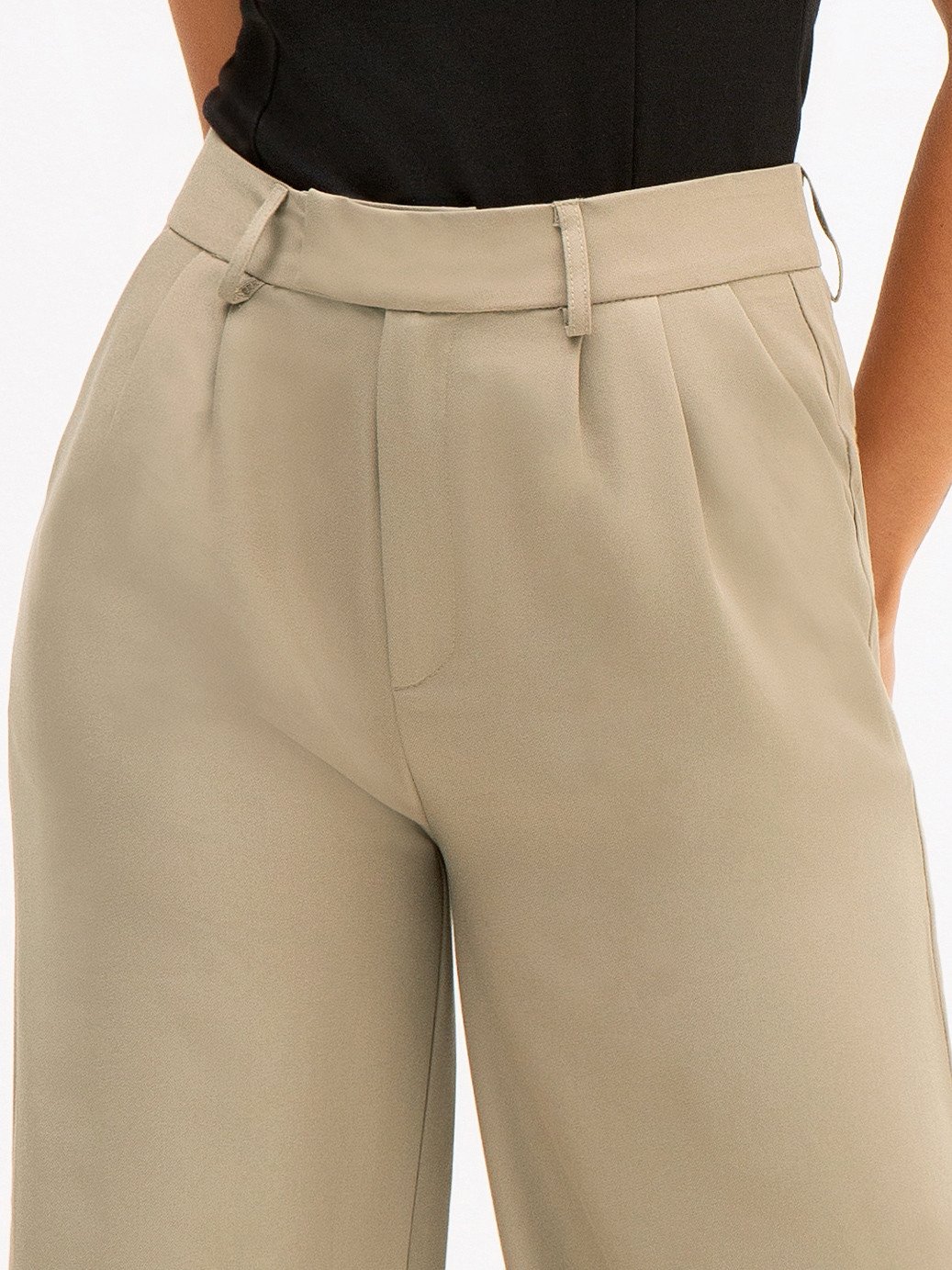 椛 Calça Wide Leg Mocha Mousse Lindamir