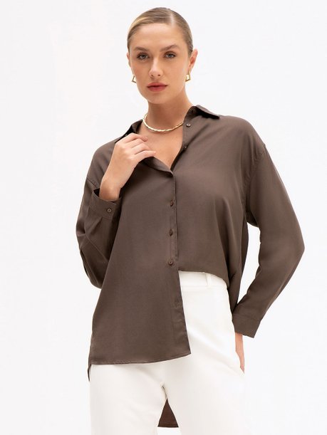 Camisa Super Comfy Marrom Walquiria