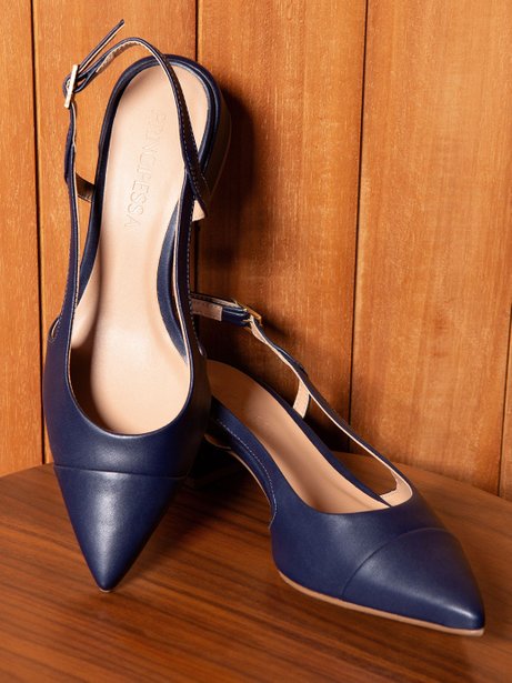 Scarpin Slingback Marinho Liz