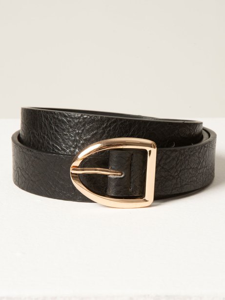Cinto com Fivela Dourada Preto Keyla