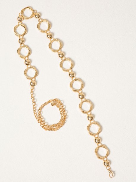 Cinto Corrente em Metal Dourado Gaia