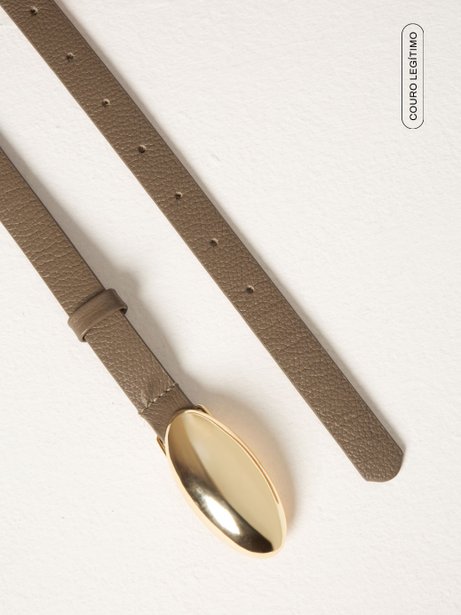 Cinto em Couro Marrom Dandara