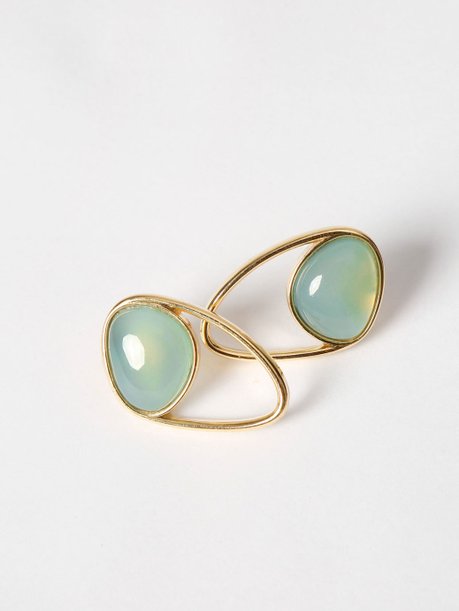 Brinco com Pedra Azul Suécia