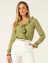 blusa manga longa com babados verde licia 2 2