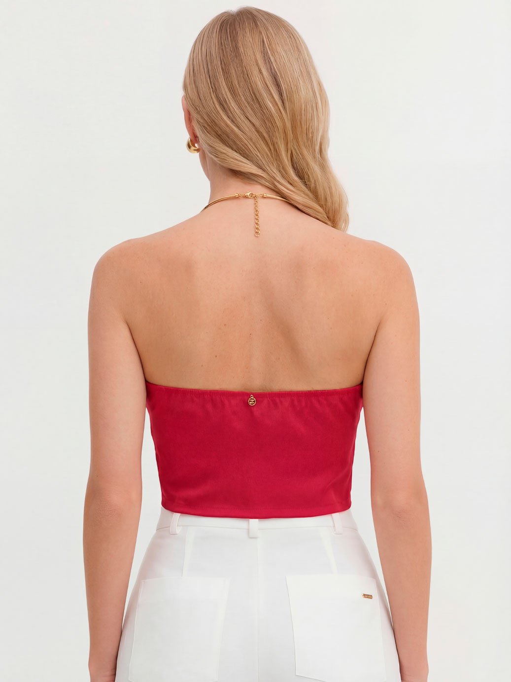 blusa cava americana em cetim vermelha raiana1