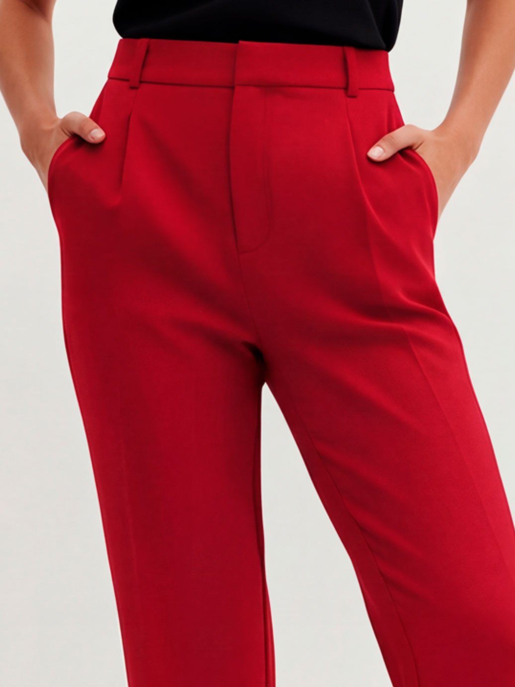 calca wide leg alfaiataria red cherry janiele1