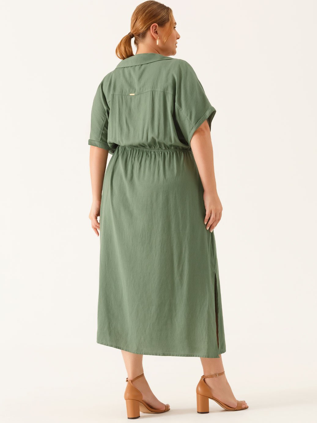 11000420 vestido decote v longuete em viscose verde vanderleia 2