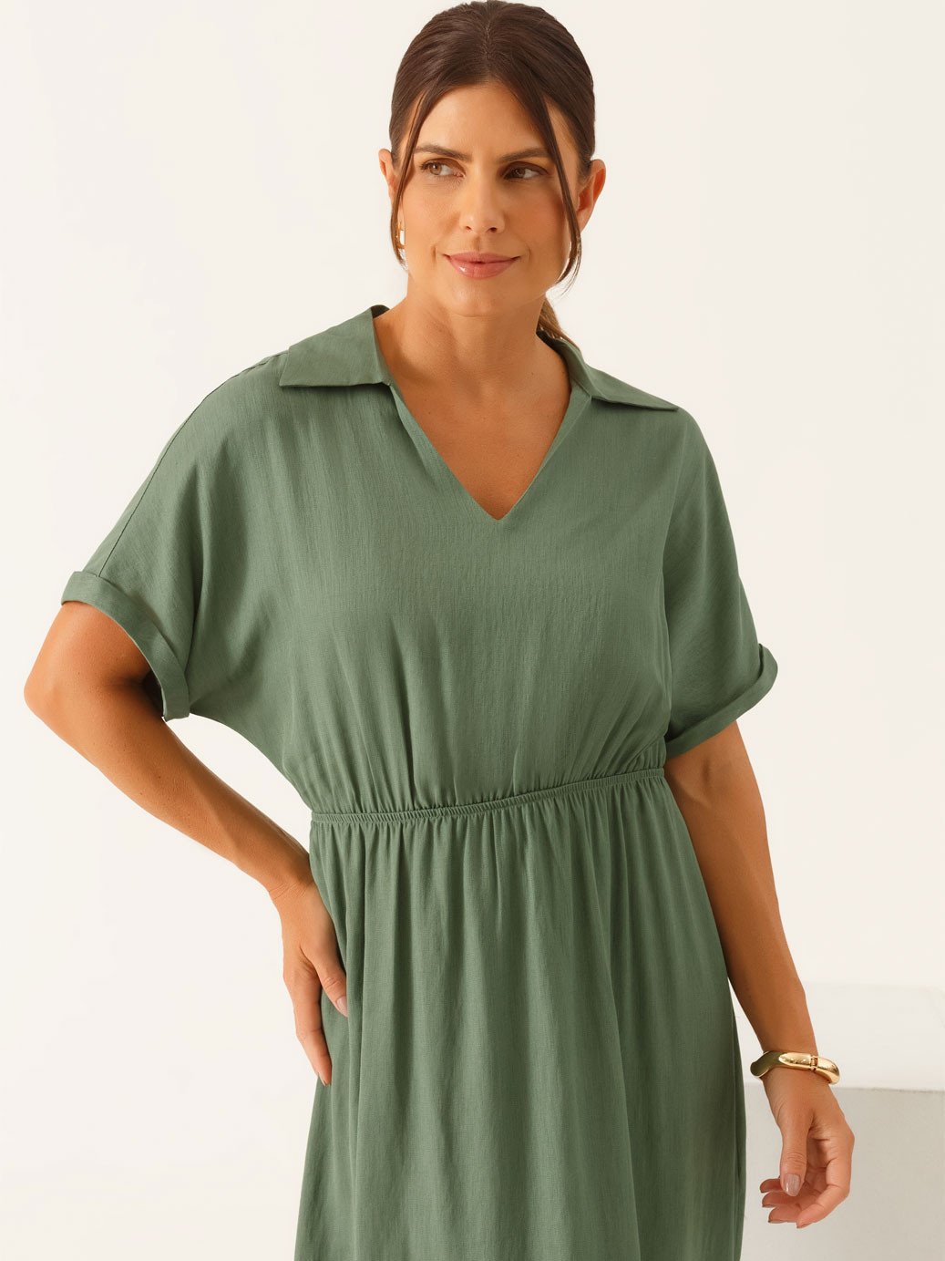 11000420 vestido decote v longuete em viscose verde vanderleia1