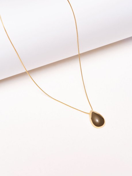 Colar Gota Lisa Dourado Zurique