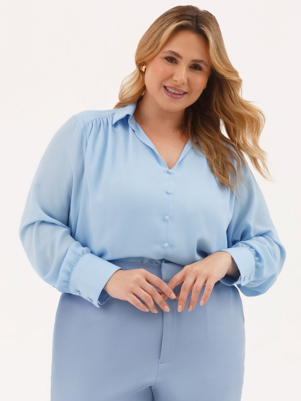10202318 blusa alfaiataria feminina com gola azul eliziane 19200594 calca alfaitaria feminina azul analiz 2