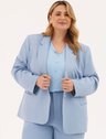 10202318 blusa alfaiataria feminina com gola azul eliziane 11400314 blazer feminino plus size sayuri