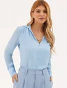 19200560 calca alfaiataria feminina azul clarice 10202319 blusa com gola azul lari