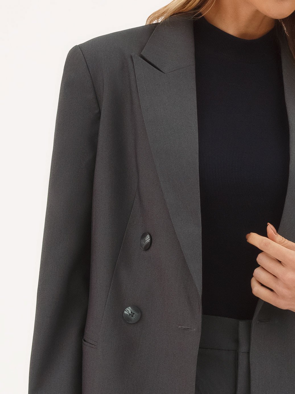 11400298 blazer alfaiataria feminino cinza elisa 19200570 calca feminina alfaiataria cinza ellen 2