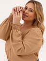 10202328 blusa camel canela com elastico angela