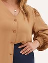 10202328 blusa camel canela com elastico angela 19200600 calca wide leg plus size azul marinho lina 2
