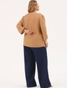 10202328 blusa camel canela com elastico angela 19200600 calca wide leg plus size azul marinho lina 3 1