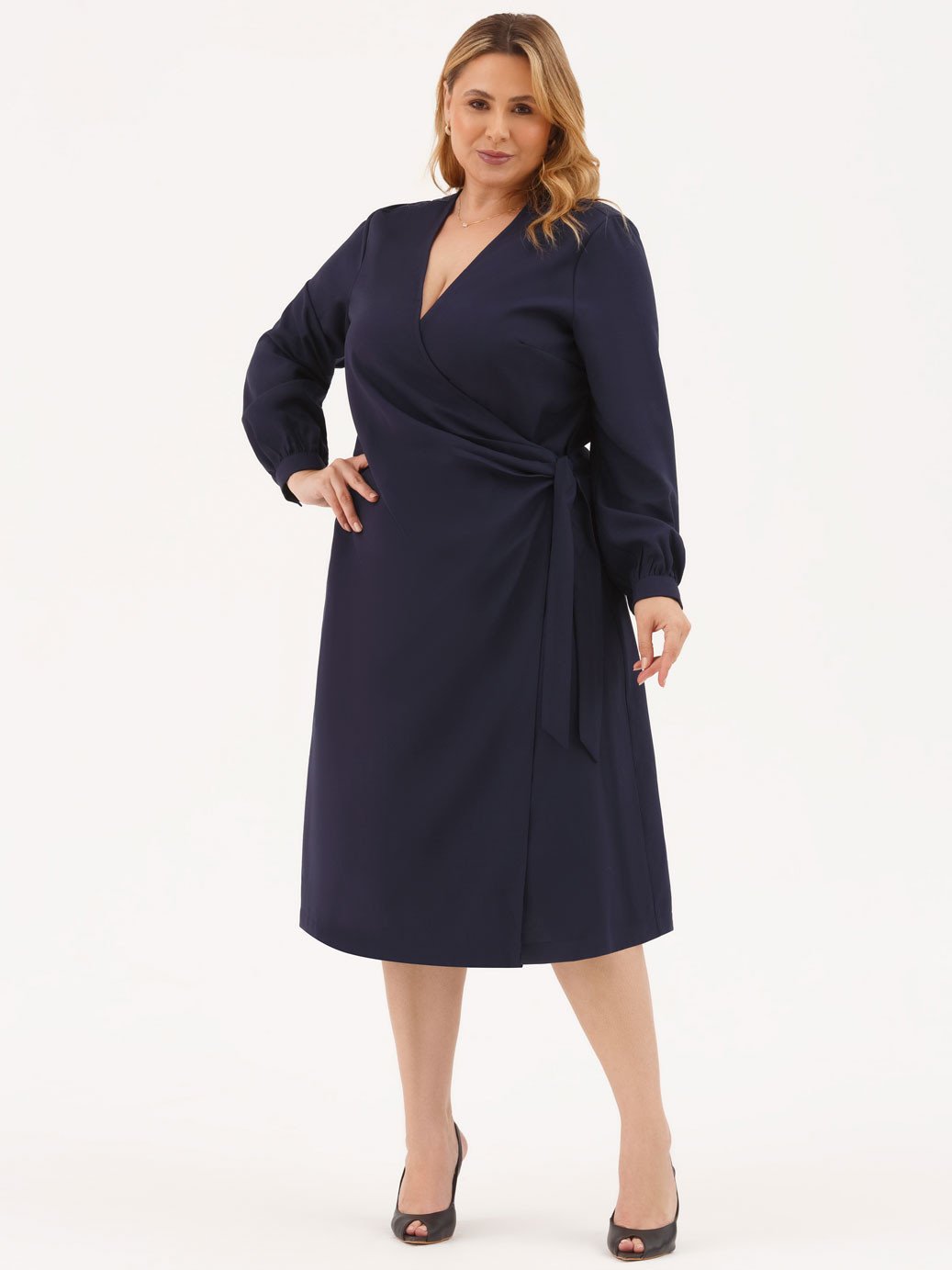 11000432 vestido transpassado azul marinho plus size rebeca 2 1