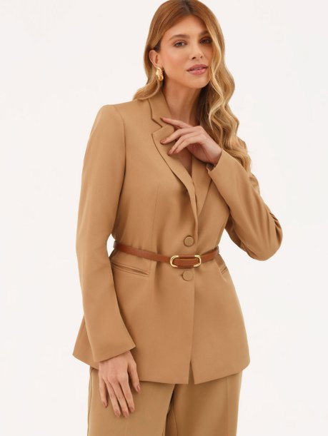 Blazer Alfaiataria Intermediário Canela Cassie