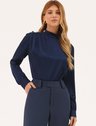 19200601 calca alfaiataria feminina marinho laya 10501743 blusa manga longa com botoes cetim liora 2 1
